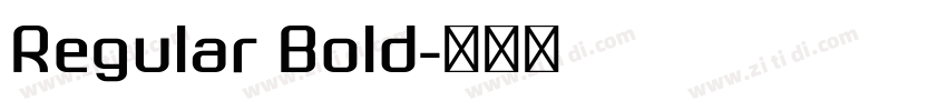 Regular Bold字体转换